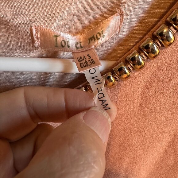 D-8 Toi Et Moi Minidress, Pink Size Small - Picture 3 of 3